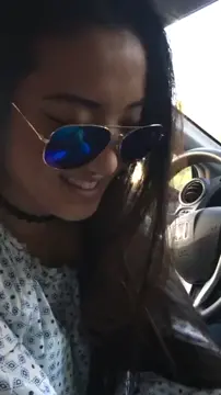 Asian baddie blowjob in car