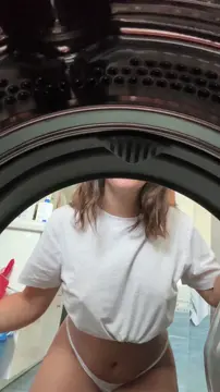 He even makes washing clothes fun