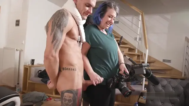 Camera girl can't resist
