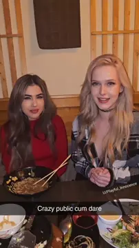 Doing this in a restaurant