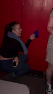 1st gloryhole/1st creampie ever!