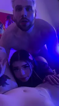 She loves taking it all in front of her friend (OC)