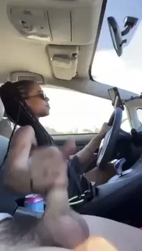 Handjob While Driving