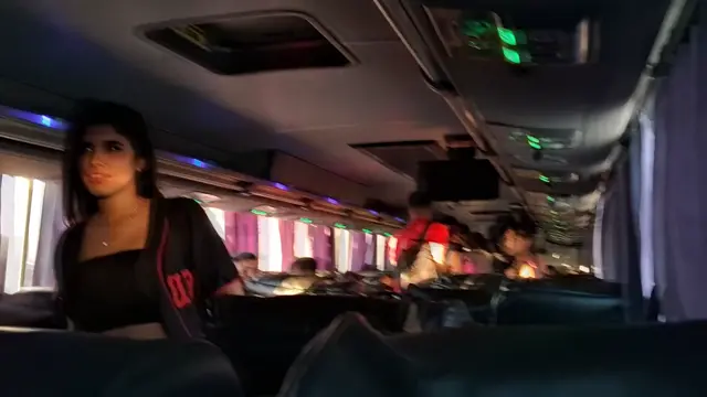 On the bus, I felt a bit of adrenaline