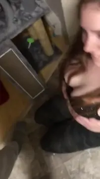 Drunk Girl Enjoying a Soft Cock